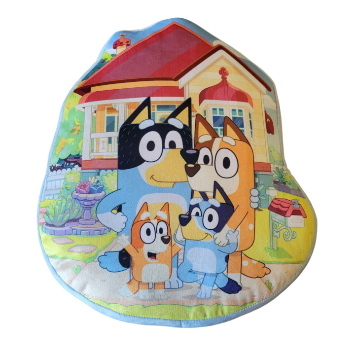 PODUSZKA KSZTAŁTKA MASKOTKA PLUSZOWA PRZYTULANKA BLUEY BY-3212SC