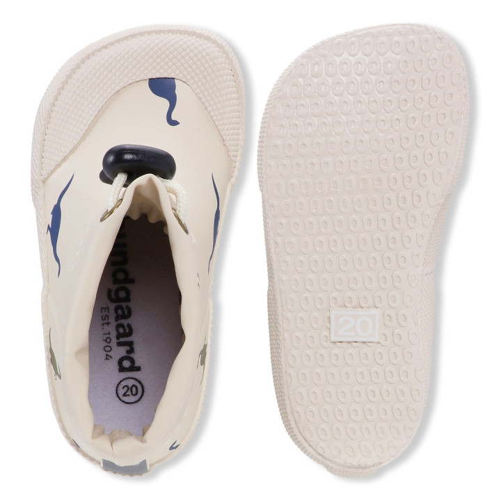 RUBBER BOOTS BAREFOOT BUNDGAARD COVER IVORY DINO