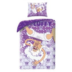 SINGLE DUVET SET MICROFIBER 140 X 200 CM ONE PIECE OP-7075BL
