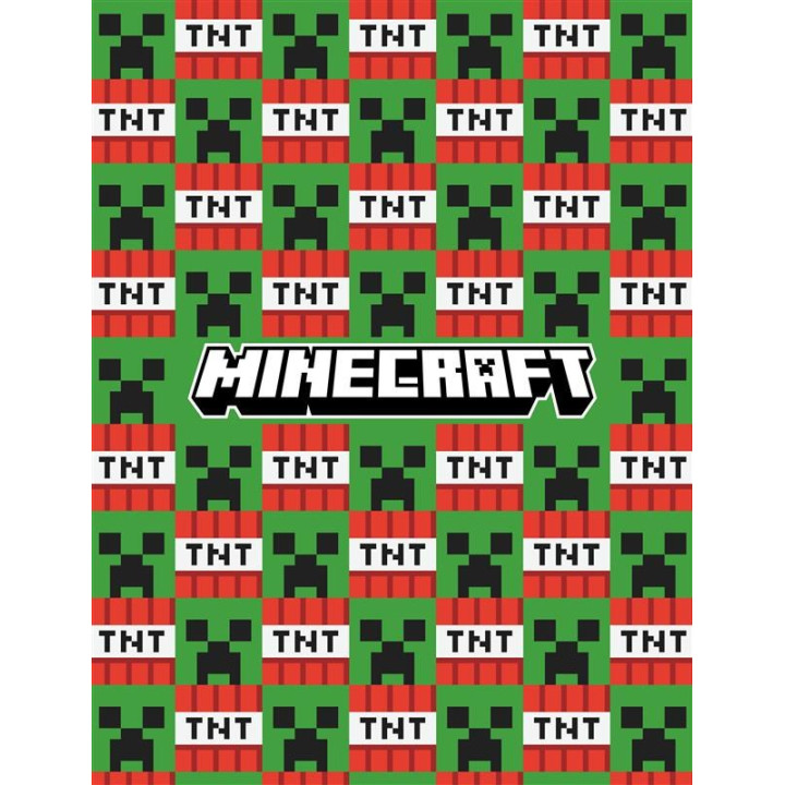 FLEECE BLANKET CORAL 130 X 170 CM MINECRAFT MNC-4165FB
