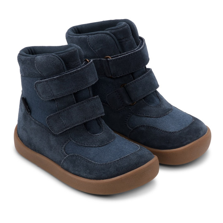 WINTER SHOES BAREFOOT BUNDGAARD BOBBIE NAVY MEMBRANE TEX