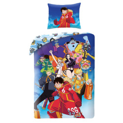 SINGLE DUVET SET MICROFIBER 140 X 200 CM ONE PIECE OP-2680BL