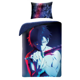 POŚCIEL MIKROFIBRA 140 X 200 CM SOLO LEVELING SL-3977BL