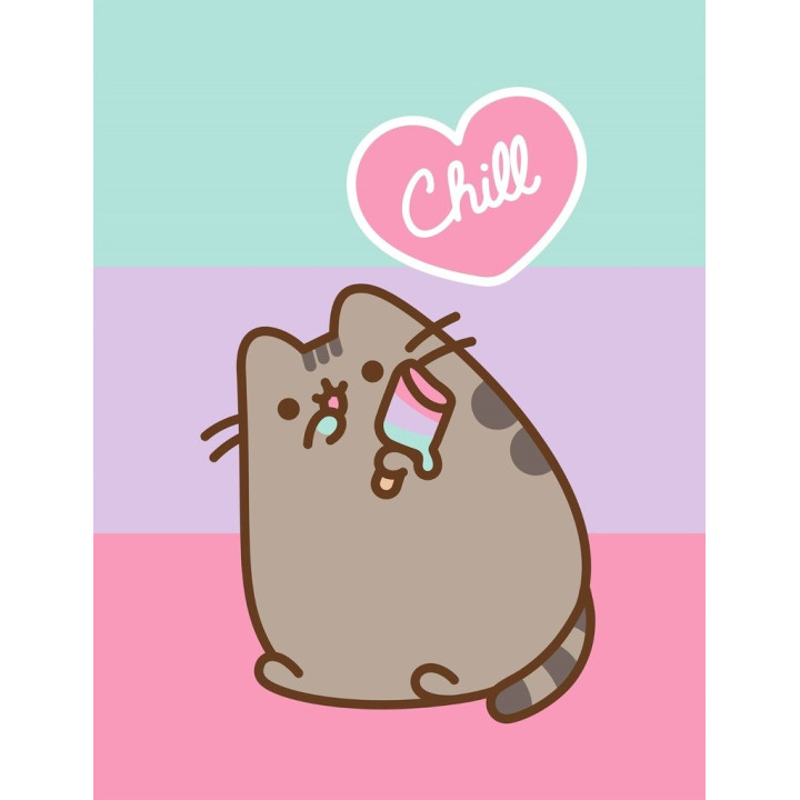 FLEECE BLANKET CORAL 130 X 170 CM PUSHEEN THE CAT PUS-2573FB