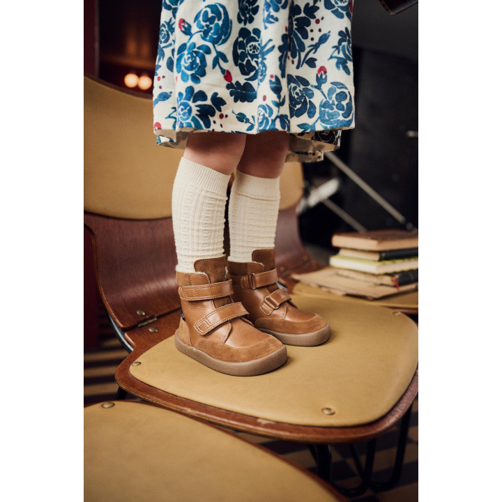 ŚNIEGOWCE BAREFOOT BUNDGAARD BASIL COGNAC MEMBRANA TEX