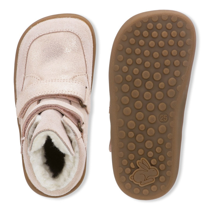 WINTER SHOES BAREFOOT BUNDGAARD BASIL OLD ROSE MEMBRANA TEX