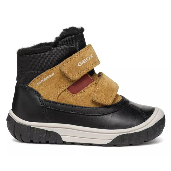 TRZEWIKI ZIMOWE GEOX OMAR WPF BLACK/DK BEIGE AMPHIBIOX