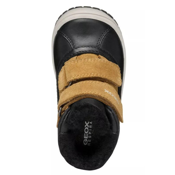 TRZEWIKI ZIMOWE GEOX OMAR WPF BLACK/DK BEIGE AMPHIBIOX