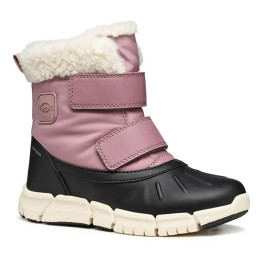 SNOW BOOTS GEOX FLEXYPER ANTIQUE ROSE/BLACK AMPHIBIOX