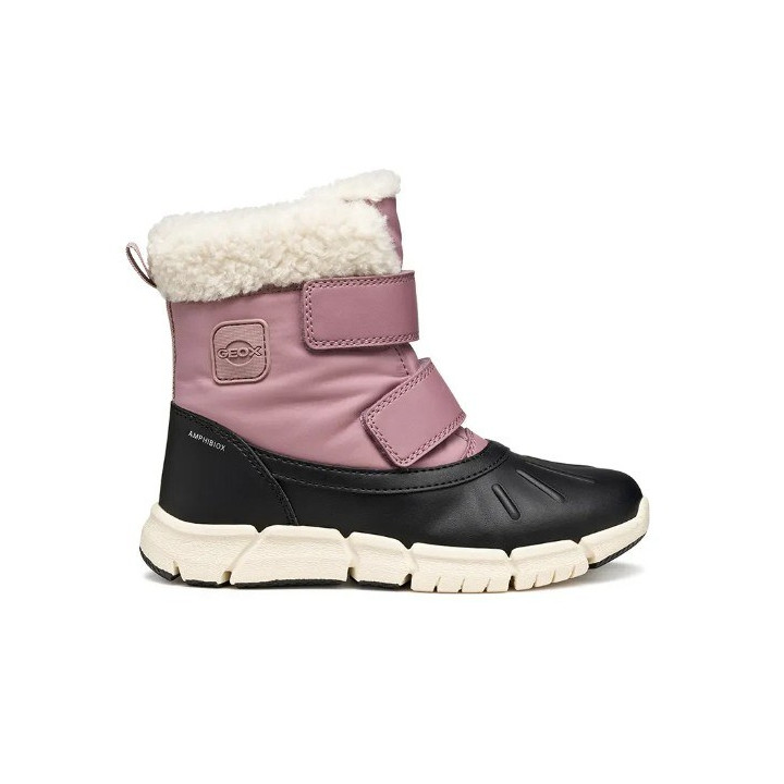 ŚNIEGOWCE GEOX FLEXYPER ANTIQUE ROSE/BLACK AMPHIBIOX