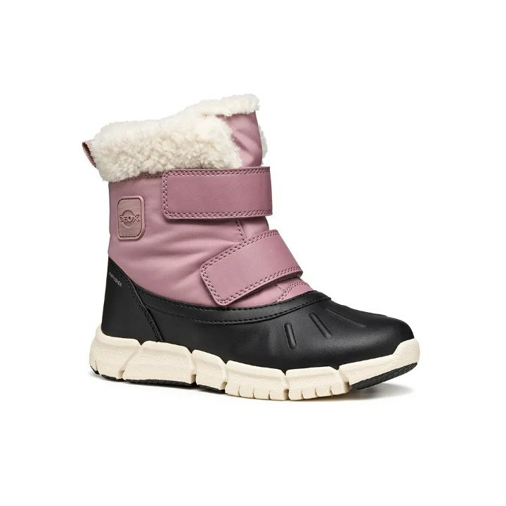 ŚNIEGOWCE GEOX FLEXYPER ANTIQUE ROSE/BLACK AMPHIBIOX
