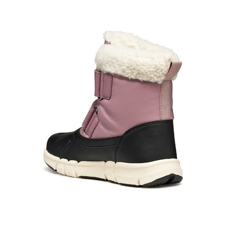 ŚNIEGOWCE GEOX FLEXYPER ANTIQUE ROSE/BLACK AMPHIBIOX