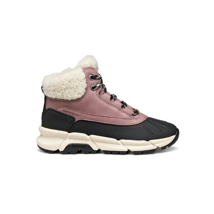 ŚNIEGOWCE GEOX FLEXYPER PLUS DK ROSE/BLACK AMPHIBIOX