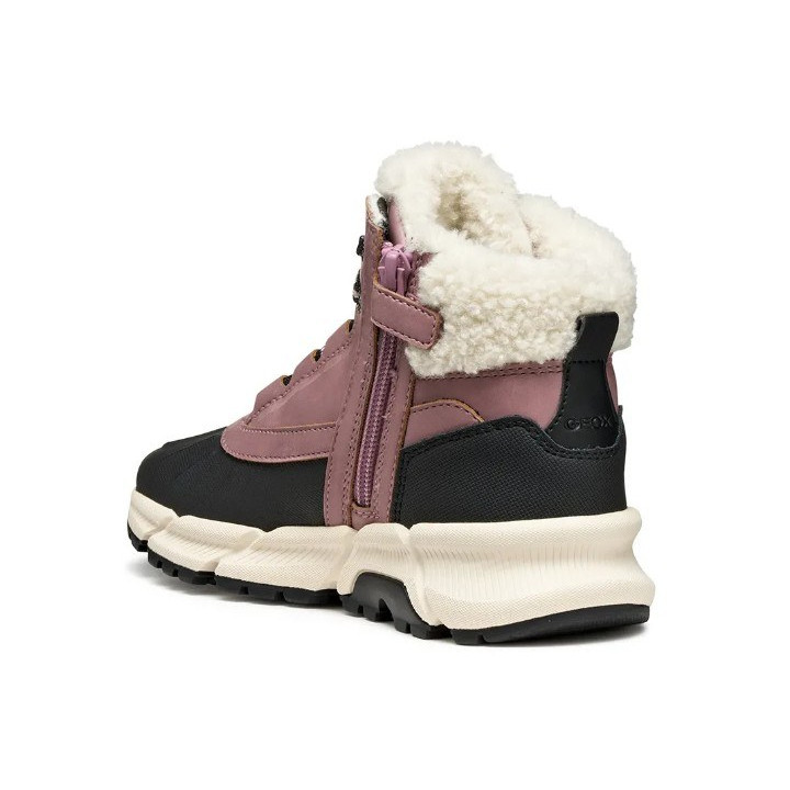 ŚNIEGOWCE GEOX FLEXYPER PLUS DK ROSE/BLACK AMPHIBIOX