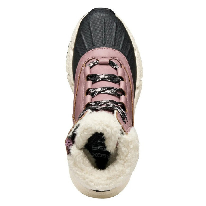 ŚNIEGOWCE GEOX FLEXYPER PLUS DK ROSE/BLACK AMPHIBIOX