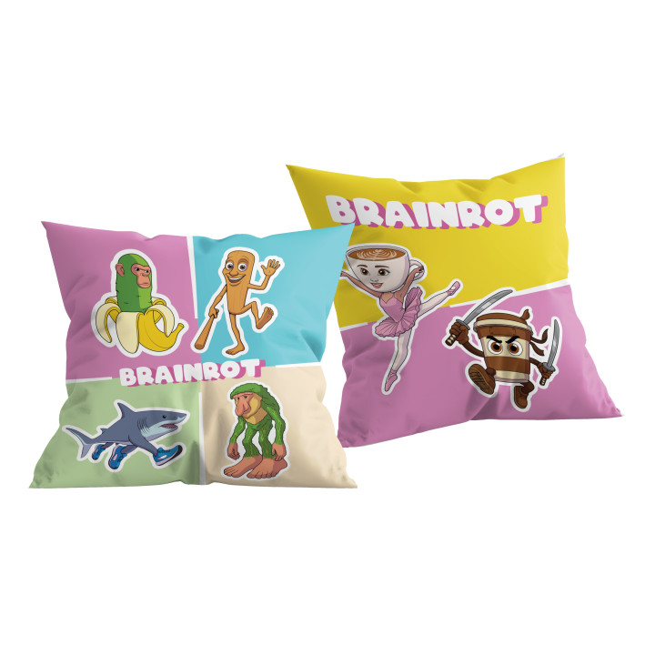 CUSHION 40 X 40 CM ITALIAN BRAINROT IB-3389C