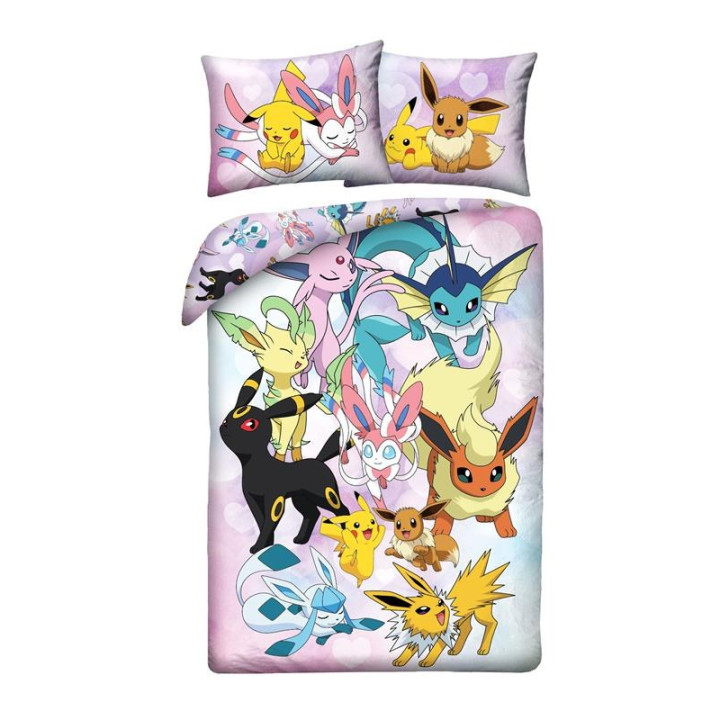 POŚCIEL MIKROFIBRA 140 X 200 CM POKEMON PIKACHU POK-1169BL