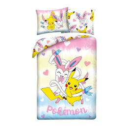 POŚCIEL MIKROFIBRA 140 X 200 CM POKEMON PIKACHU POK-1075BL