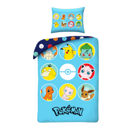 SINGLE DUVET SET MICROFIBER 140 X 200 CM POKEMON PIKACHU POK-1073BL