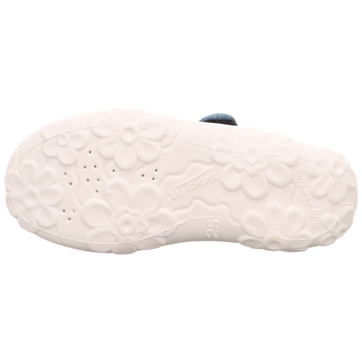 PANTOFLE TEKSTYLNE KAPCIE SUPERFIT BONNY BLAU 1-000281-8040