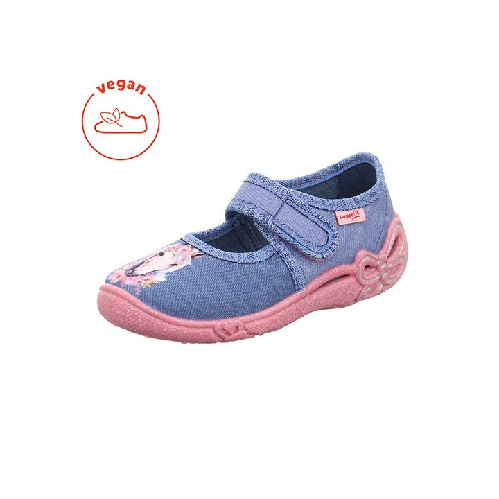 PANTOFLE TEKSTYLNE KAPCIE SUPERFIT BELINDA BLAU 1-800288-8060