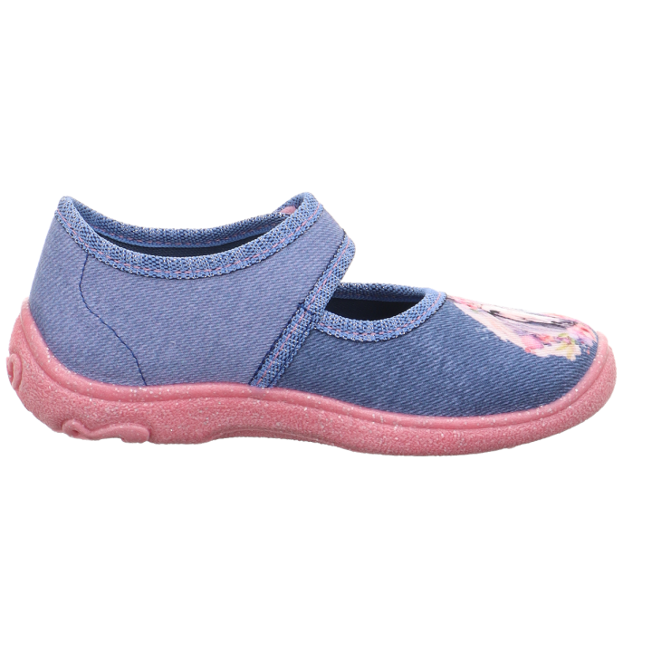 PANTOFLE TEKSTYLNE KAPCIE SUPERFIT BELINDA BLAU 1-800288-8060