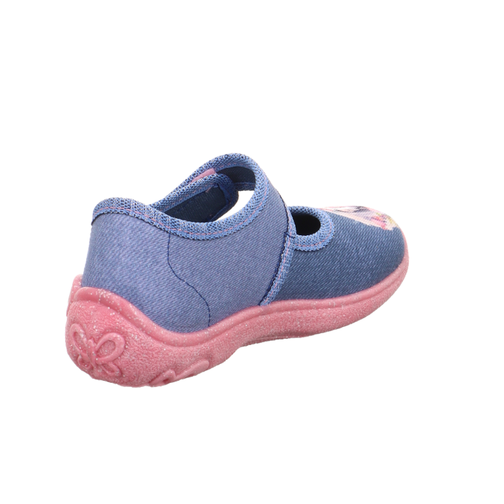 PANTOFLE TEKSTYLNE KAPCIE SUPERFIT BELINDA BLAU 1-800288-8060