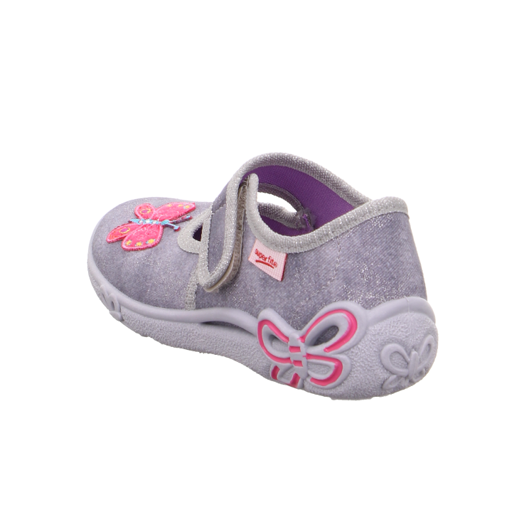 TEXTILE SLIPPERS SUPERFIT BONNY BELINDA HELLGRAU/PINK 0-800288-0600