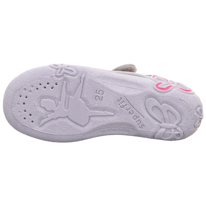 TEXTILE SLIPPERS SUPERFIT BONNY BELINDA HELLGRAU/PINK 0-800288-0600