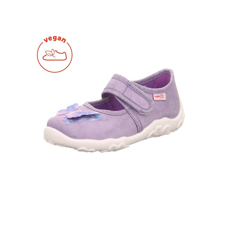 PANTOFLE TEKSTYLNE KAPCIE SUPERFIT BONNY LILA 1-000280-8530