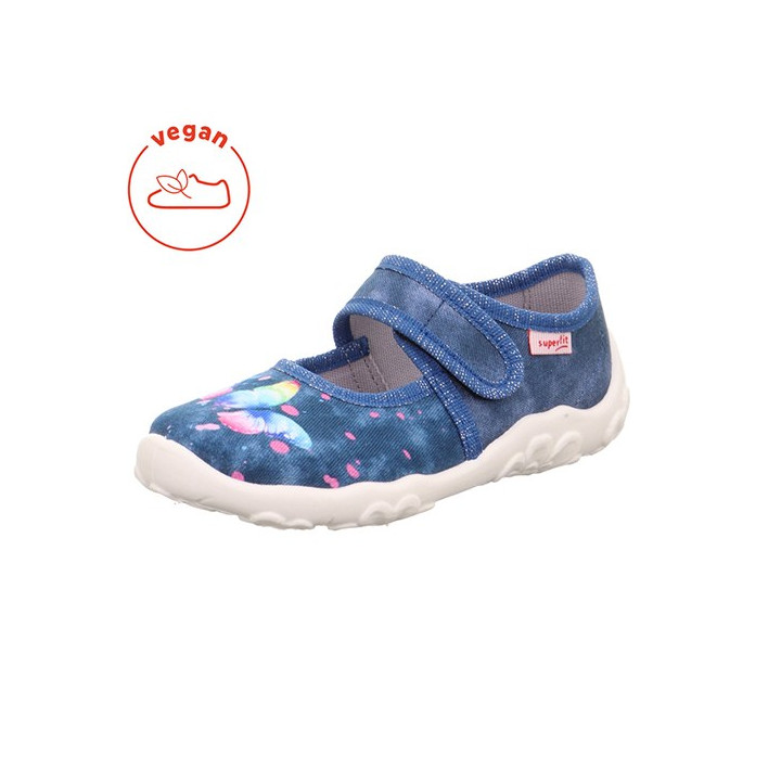 PANTOFLE TEKSTYLNE KAPCIE SUPERFIT BONNY BLAU 1-000281-8030
