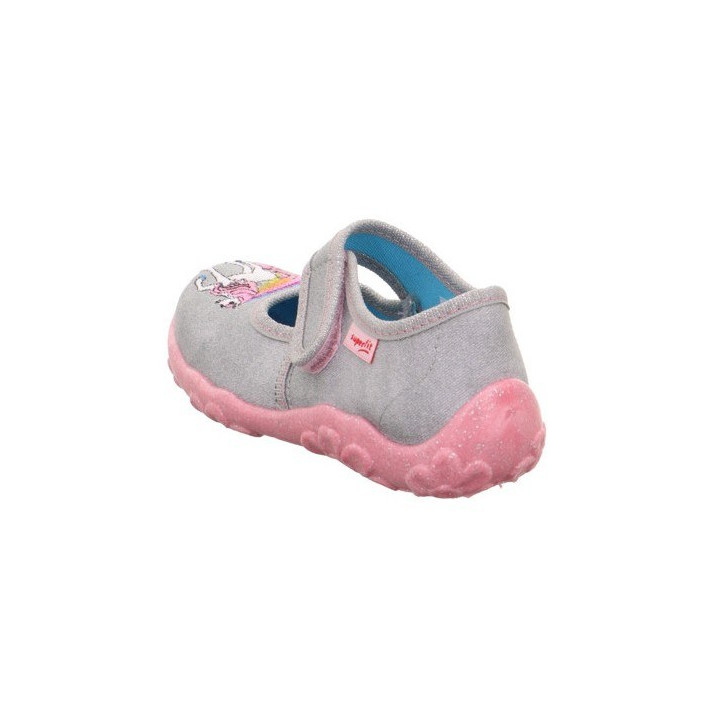 PANTOFLE TEKSTYLNE KAPCIE SUPERFIT BONNY GREY 1-800282-2010