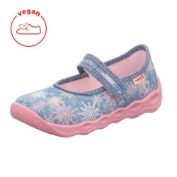 PANTOFLE TEKSTYLNE KAPCIE SUPERFIT BUBBLE BLAU/MEHRFARBIG 1-006271-8010