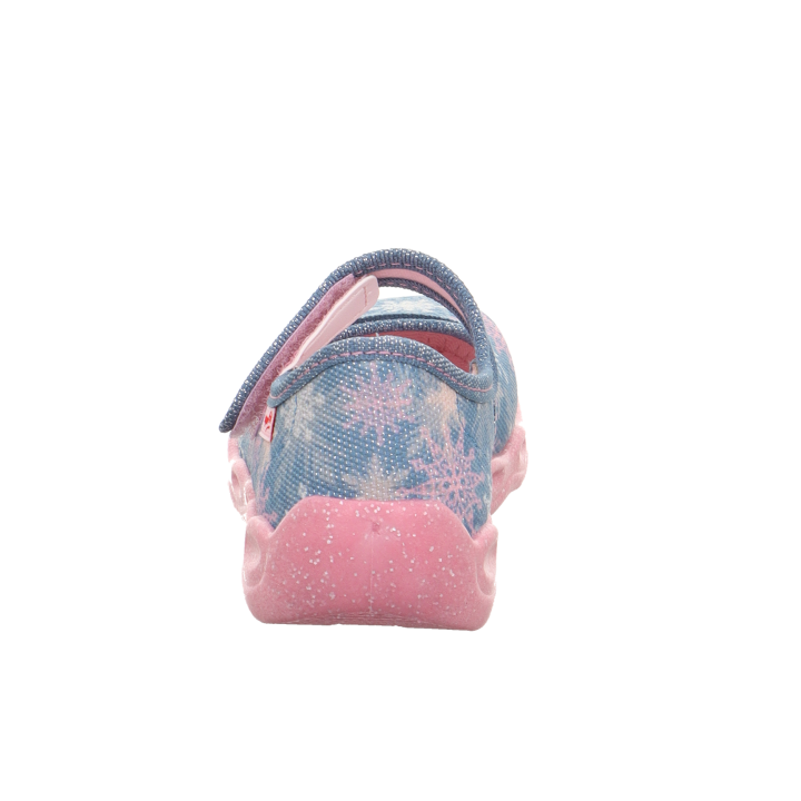 PANTOFLE TEKSTYLNE KAPCIE SUPERFIT BUBBLE BLAU/MEHRFARBIG 1-006271-8010