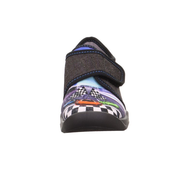 PANTOFLE TEKSTYLNE KAPCIE SUPERFIT BUBBLE SCHWARZ 1-006274-0000