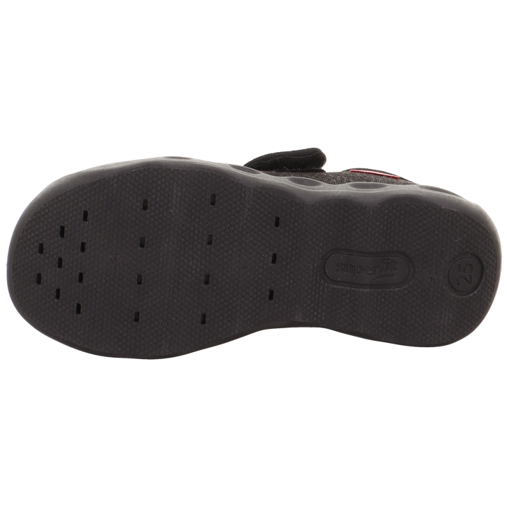 PANTOFLE TEKSTYLNE KAPCIE SUPERFIT BUBBLE SCHWARZ 1-006274-0000
