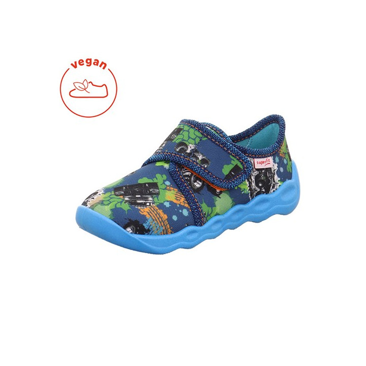 TEXTILE SLIPPERS SUPERFIT BUBBLE BLAU 1-006273-8050