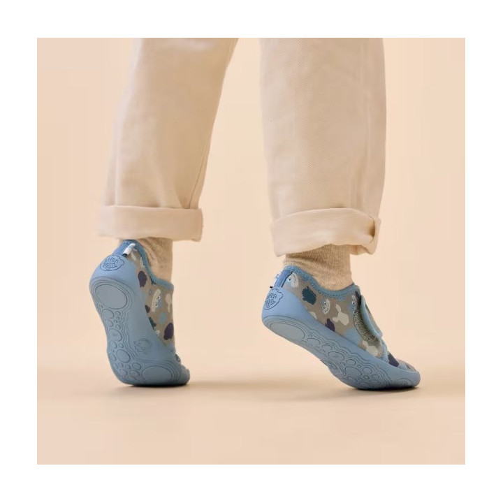AFFENZAHN BAREFOOT SLIPPER COTTON MOVY SHARK