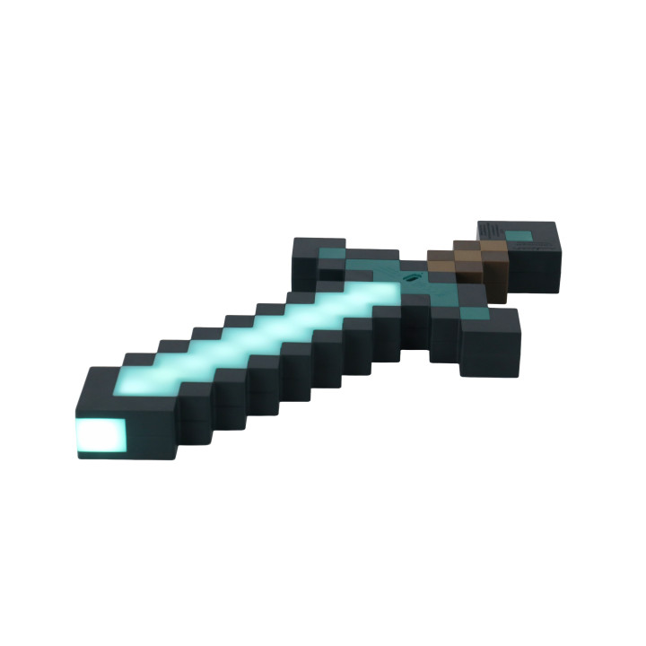 LATARKA Z LAMPKĄ 2W1 MINECRAFT DIAMOND SWORD
