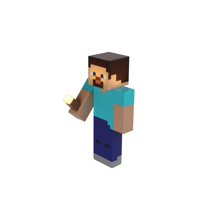 MINECRAFT 2 IN 1 TORCH WITH GLOW STEVE