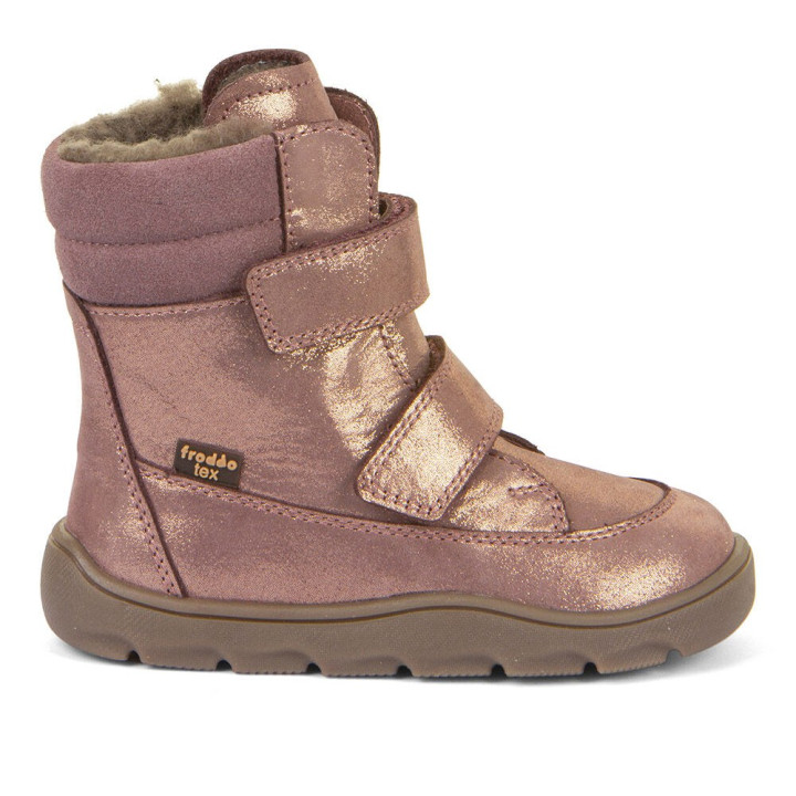 TRZEWIKI ZIMOWE FRODDO ZERU TEX WINTER BAREFOOT PINK/GOLD