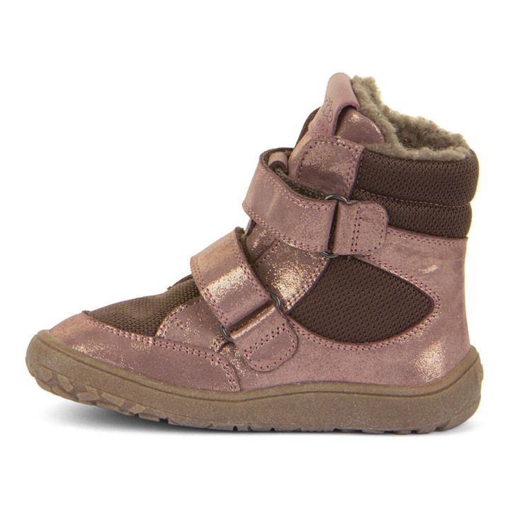TRZEWIKI ZIMOWE FRODDO BAREFOOT TEX WINTER PINK/GOLD