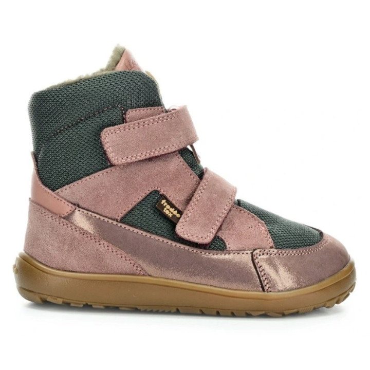 TRZEWIKI ZIMOWE FRODDO BAREFOOT UP TEX WINTER GREY/PINK