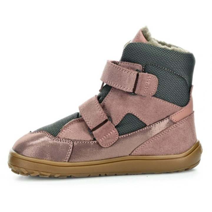 TRZEWIKI ZIMOWE FRODDO BAREFOOT UP TEX WINTER GREY/PINK