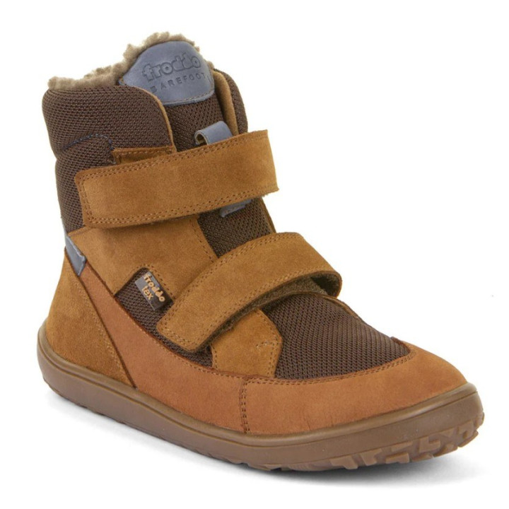 TRZEWIKI ZIMOWE FRODDO BAREFOOT UP TEX WINTER COGNAC