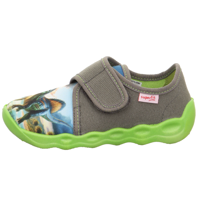 PANTOFLE TEKSTYLNE KAPCIE SUPERFIT BUBBLE GRAU 1-006274-2060