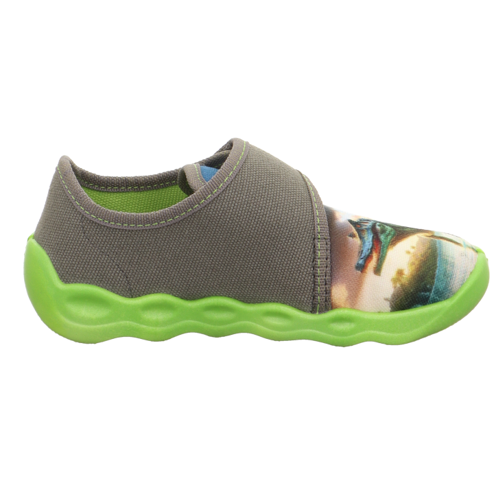 PANTOFLE TEKSTYLNE KAPCIE SUPERFIT BUBBLE GRAU 1-006274-2060