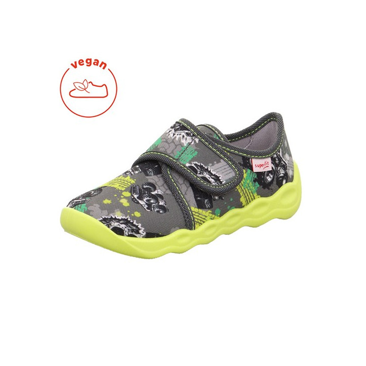 PANTOFLE TEKSTYLNE KAPCIE SUPERFIT BUBBLE GRAU 1-006273-2030