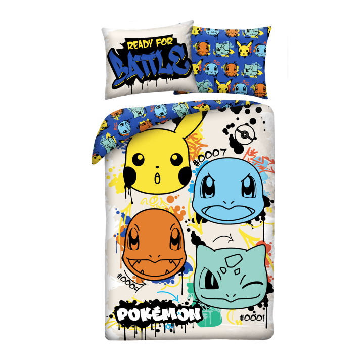 POŚCIEL MIKROFIBRA 140 X 200 CM POKEMON PIKACHU POK-1153BL