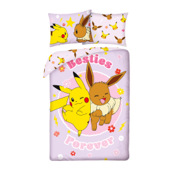 SINGLE DUVET SET MICROFIBER 140 X 200 CM POKEMON PIKACHU POK-1198BL